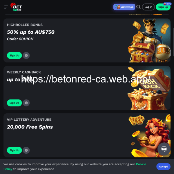 BetOnRed Casino Promotions Daily Rakeback