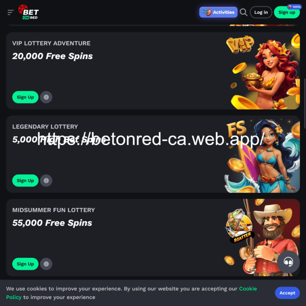 BetOnRed Casino Promotions Lotteries